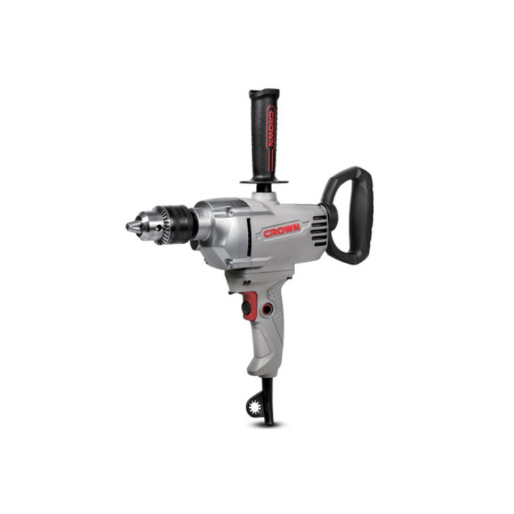TRAPANO A BASSA VELOCITA' CT10148 CROWN 1.200W - VEL. VUOTO 0-1000min - 2FUNZ. TRAPANO E MISCELAT. - ØMAX MESC. 130MM