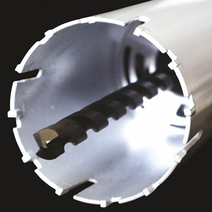 CAROTATRICE A SECCO DBM130 MAKITA 1.700W - COLL. 53 - CORONA MAX Ø132MM + ADATTAT. RAPIDO M18F-M16M (TURBODIAM)