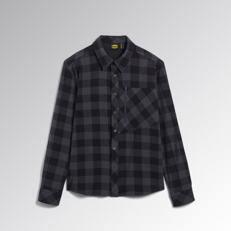 Camicia check cortina Diadora Utility nero-antracite