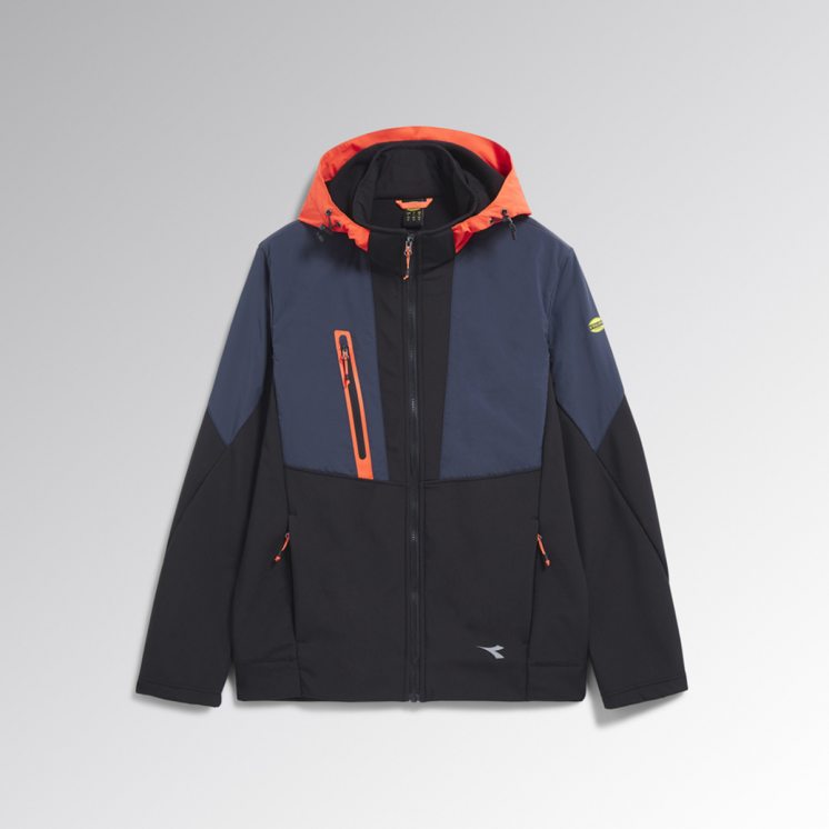 GIACCA SOFTSHELL HYBRID DIADORA UTILITY NERO-BLU