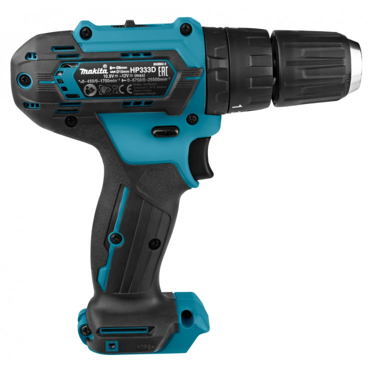 TRAPANO AVVIT. C/ PERCUSSIONE HP333 MAKITA 12V/10,8V - 30Nm (corpo macchina)
